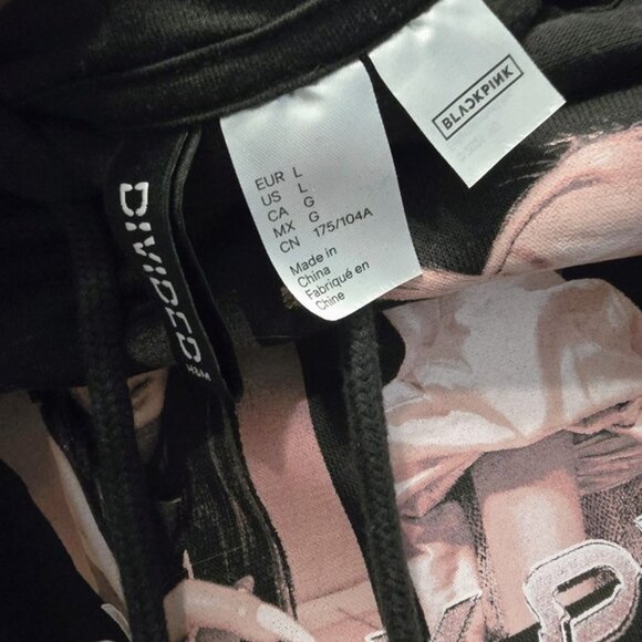 *NWOT* BLACKPINK x H&M 2021 Cropped Hoodie (Size L) - Lisa Jennie Rose Jisoo - Picture 4 of 5